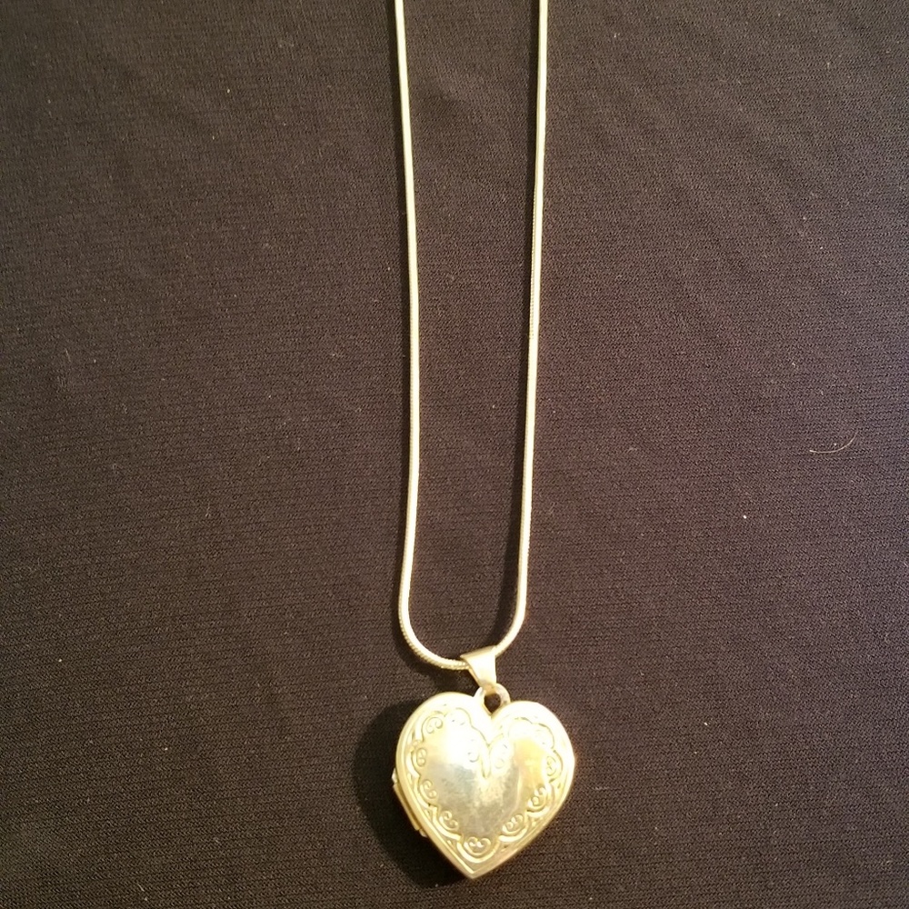 Sterling Silver Locket and Chain